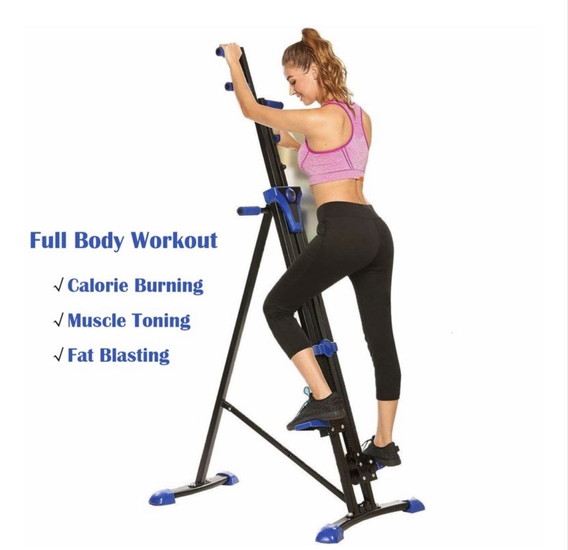 ANCHEER Vertical Climber and Folding Indoor Exercise Fitness Stair Stepper Machine
