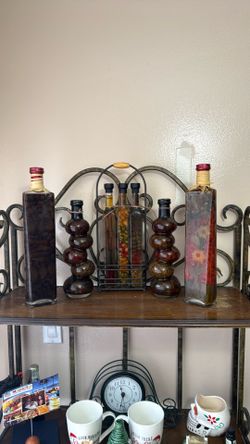 Decorative Infuse Vinegar Bottles