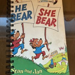 Berenstain Bears Hardcover Children’s Book Turned Journal Antique 
