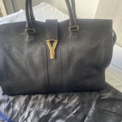 Authentic Saint Laurent YSL Chyc Cabas Tote