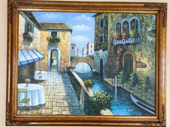 Decorative painting with frame