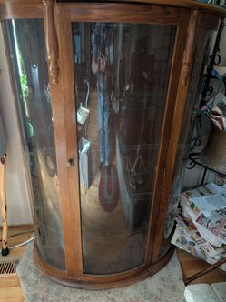 Vintage Oak Rounded door cabinet