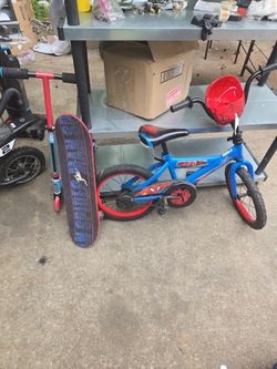 Bike and scooter and skate board