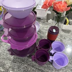 Tupperware purple set new