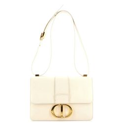 Christian Dior 30 Montaigne Flap Bag Leather Neutral