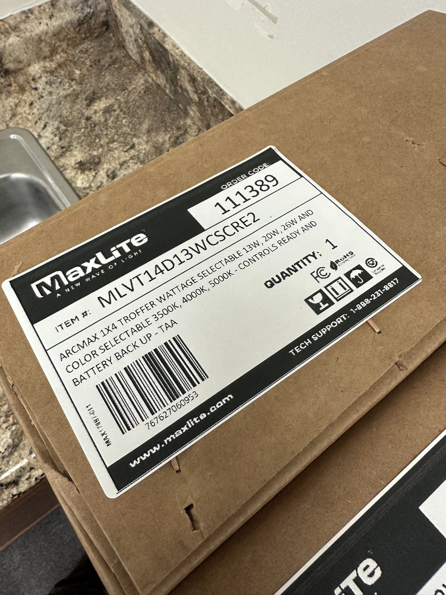 Maxlite MLVT14D13WCSCRE2 Arcmax 1X4 Troffer