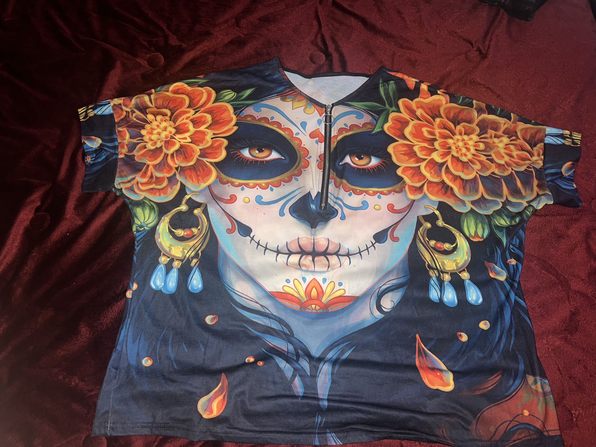traditional t-shirt, Day of the Dead / playera Tradicional Día De Muertos