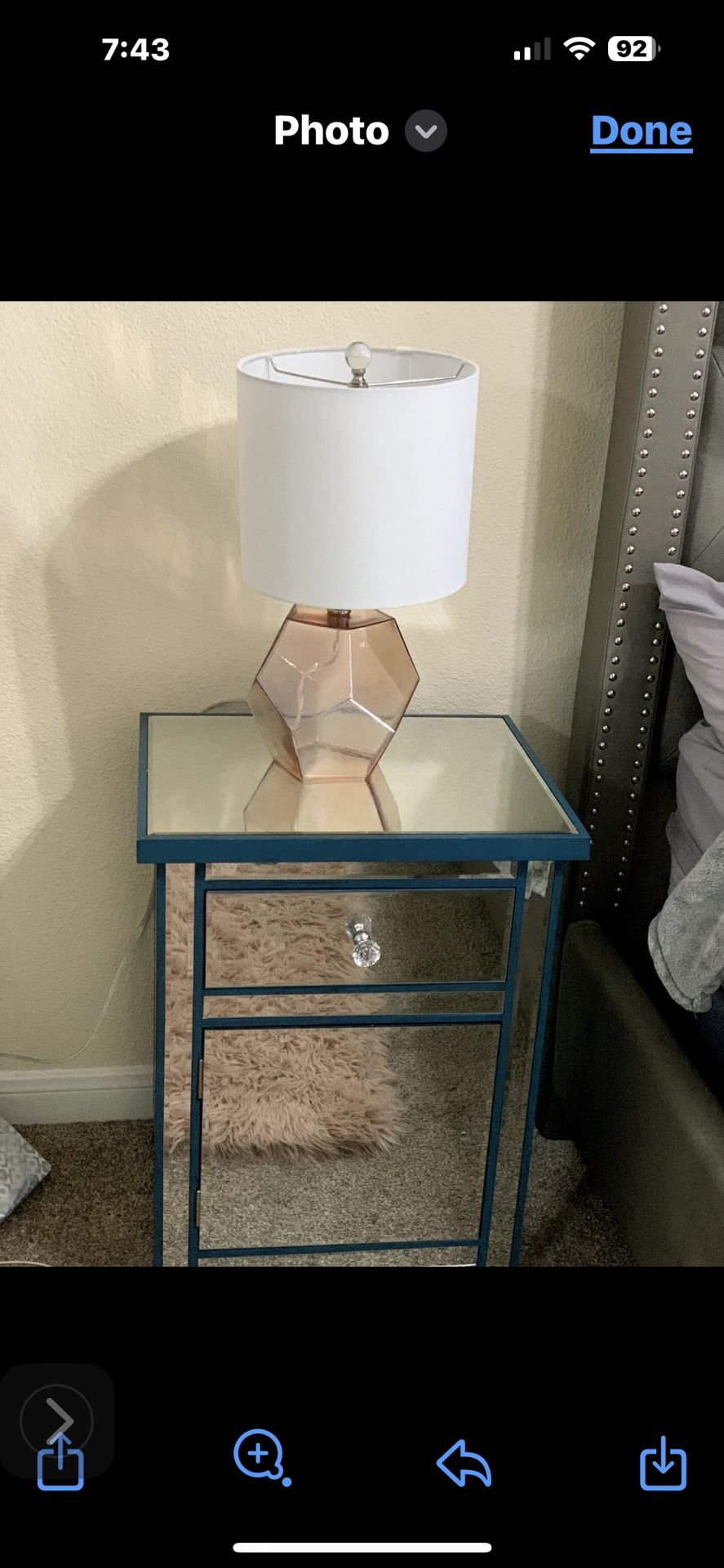 Mirrored Nightstand
