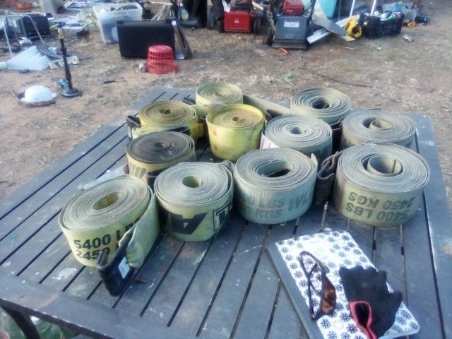 13 To 14 Flat Bed Straps Ex Cond