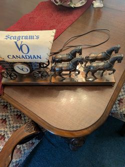 Rare Seagram VO Covered Wagon With Light
