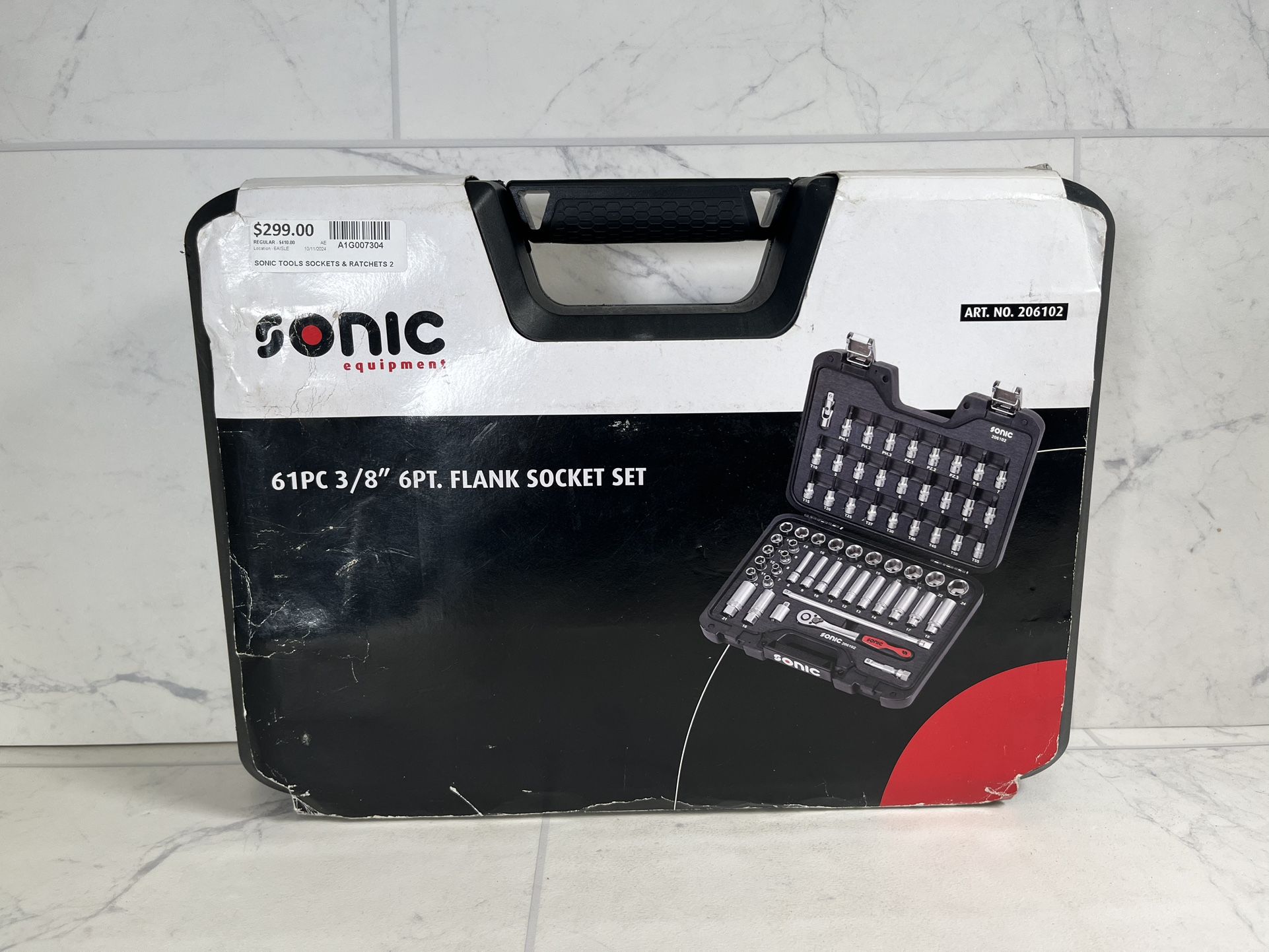 Sonic 61pc 3/8” 6pt. Flank Socket Set 206102 (A1G007304)