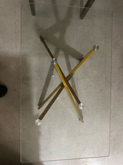 Glass coffee table