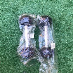 Original Brand New 5 Lb Hex Dumbbells Salee!