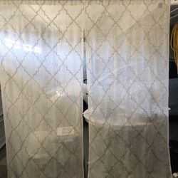 Curtains with Curtain Rod Included