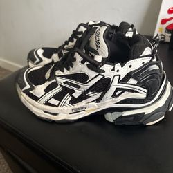 balenciaga, white and black design , 7.5/38