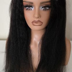 Brand new 20' Nadula V Part Wig Kinky Straight Human Hair with Drawstring