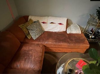 Brown Leather Sectional Sofa