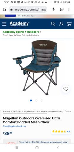 Magellan outdoors cool comfort mesh chair deals