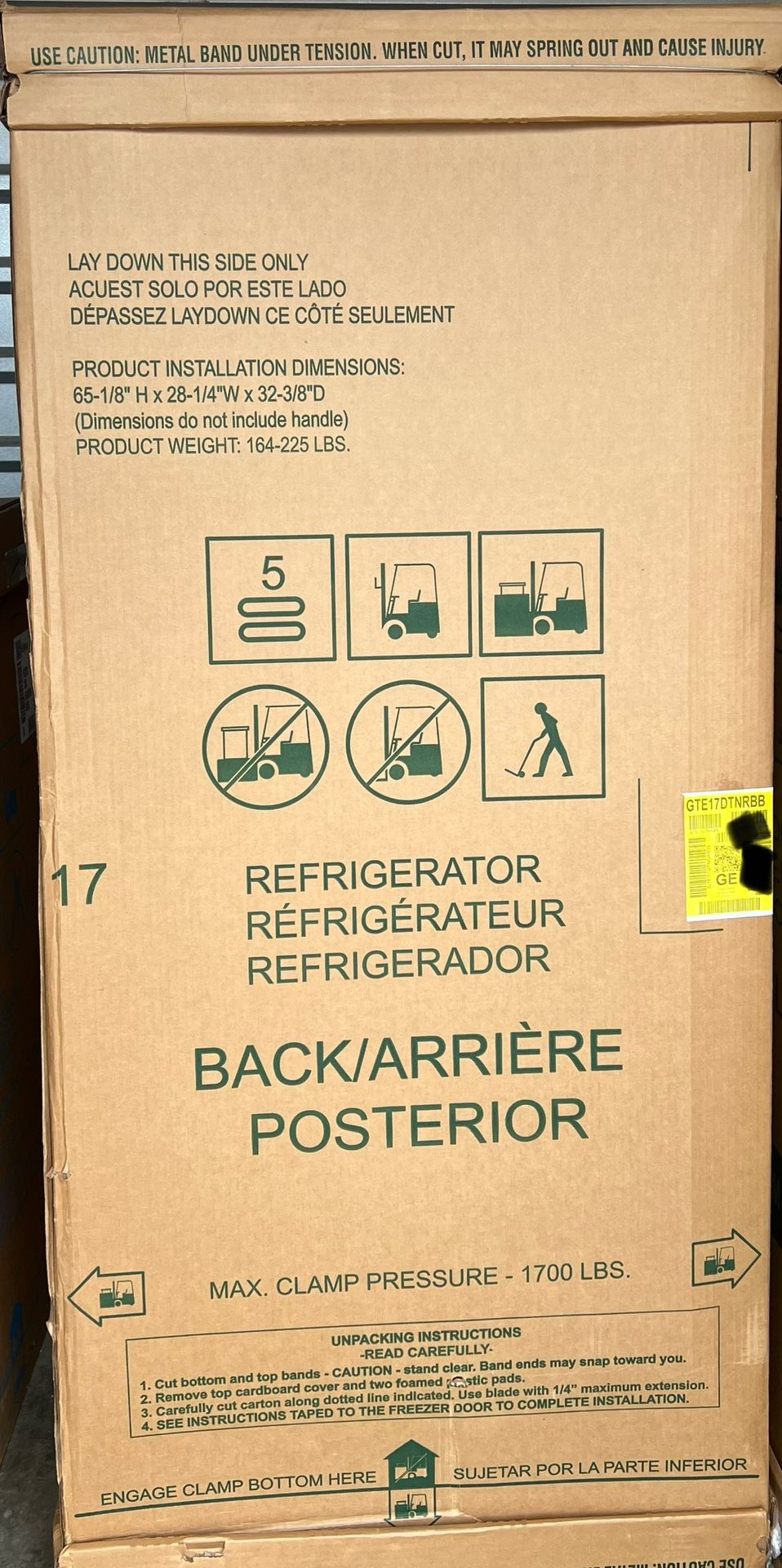 GE Black Refrigerator