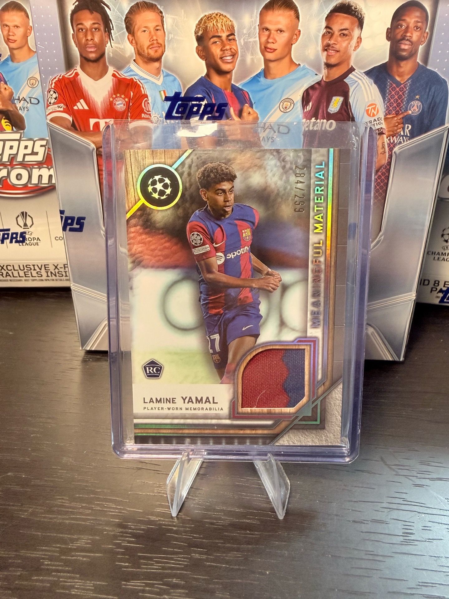 Lamine Yamal RC Topps Museum Collection Relic Card FC Barcelona