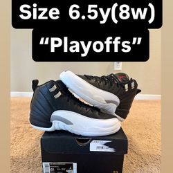 Nike Air Jordan 12 Retro “Playoffs” Size 6.5y(8w)