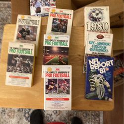 Vintage Older Football Books And Magazines From The 70s,80s,90s. Make Reasonable Off