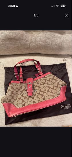Pink coach purse