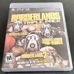 Borderlands Triple Pack (PS3) For Sale 