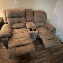 Brown Electric Couch 
