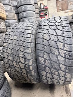 2 Used 325/60/18 NITTO TERRA GLAPPLER ALL TERRAIN TIRES