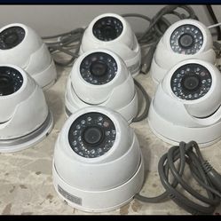 ICRealtime ICR-200W 700TVL Indoor/Outdoor Vandal MidSize IR Dome Camera Lot Of 7