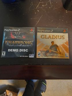 Vintage Sealed PS2 Demo Discs – Champions Return to Arms & Gladius