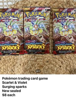 Pokémon- $8 Each New Sealed