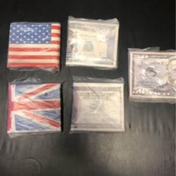 NEW WALLETS:  $10 each ( or)  5 for $30