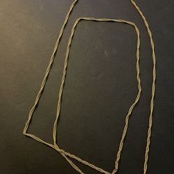 Long Chain Necklace Versatile 