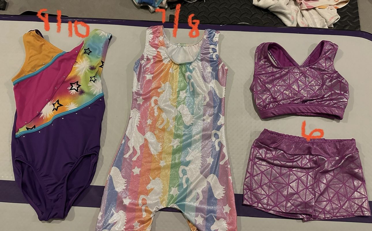 Girls' Gymnastics outfits $3 each