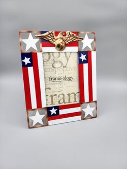Vintage 2002 "Patriot Eagle" 3x5 Picture Frame | Stars & Stripes Collection