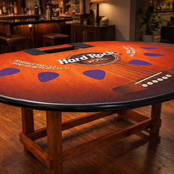 Hard Rock Casino Blackjack Table – Authentic Casino Felt
