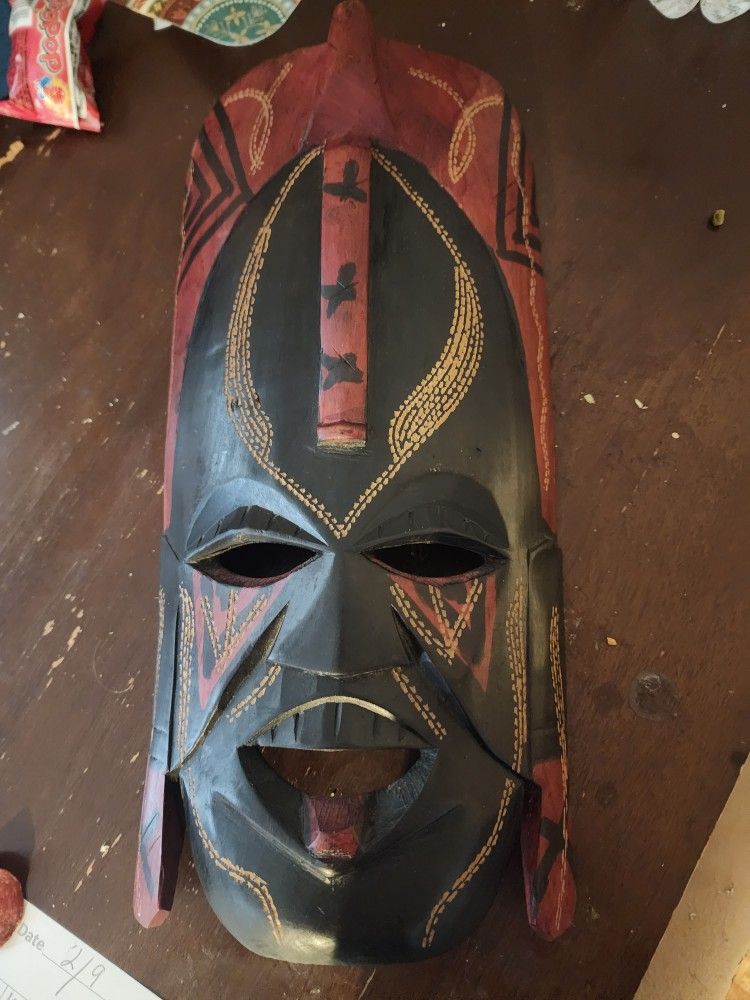 Hand Carved Mask From Africa