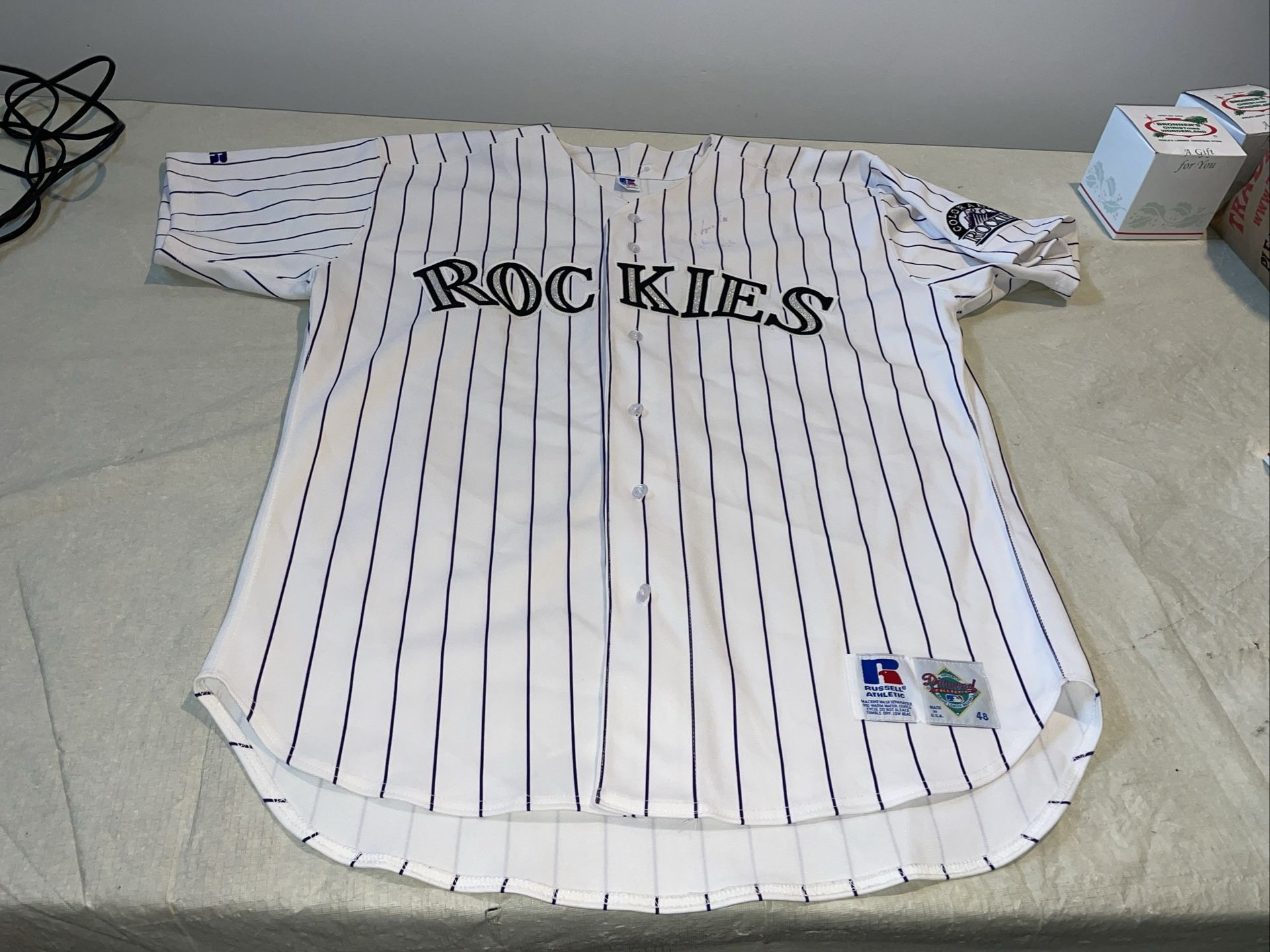 Authentic Auto Don Baylor Colorado Rockies Russell Diamond Jersey Men 48 Clean