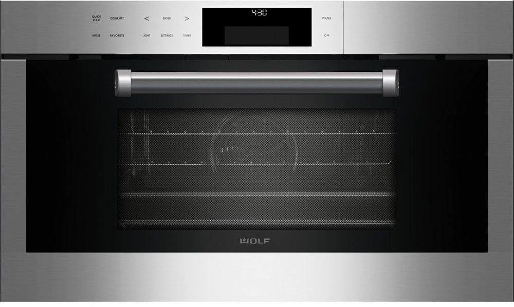Wolf E Series 30" Stainless Steel Single Steam Wall Oven New