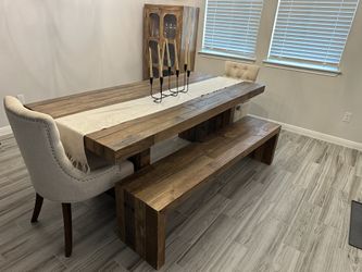 Large Table w/ Matching Buffet