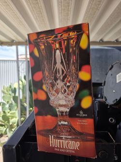 Hurricane fine lead crystal glasses