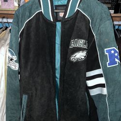 Suede Philadelphia Eagles Jacket 2XL