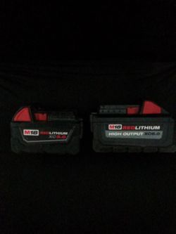 Milwaukee M18 high output batteries