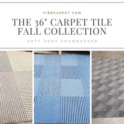 36" Foambacked Commercial Carpet Tiles sold by the sqft