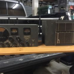 Vintage Hallicrafters SX-24 Shortwave Receiver With Matching Speaker.
