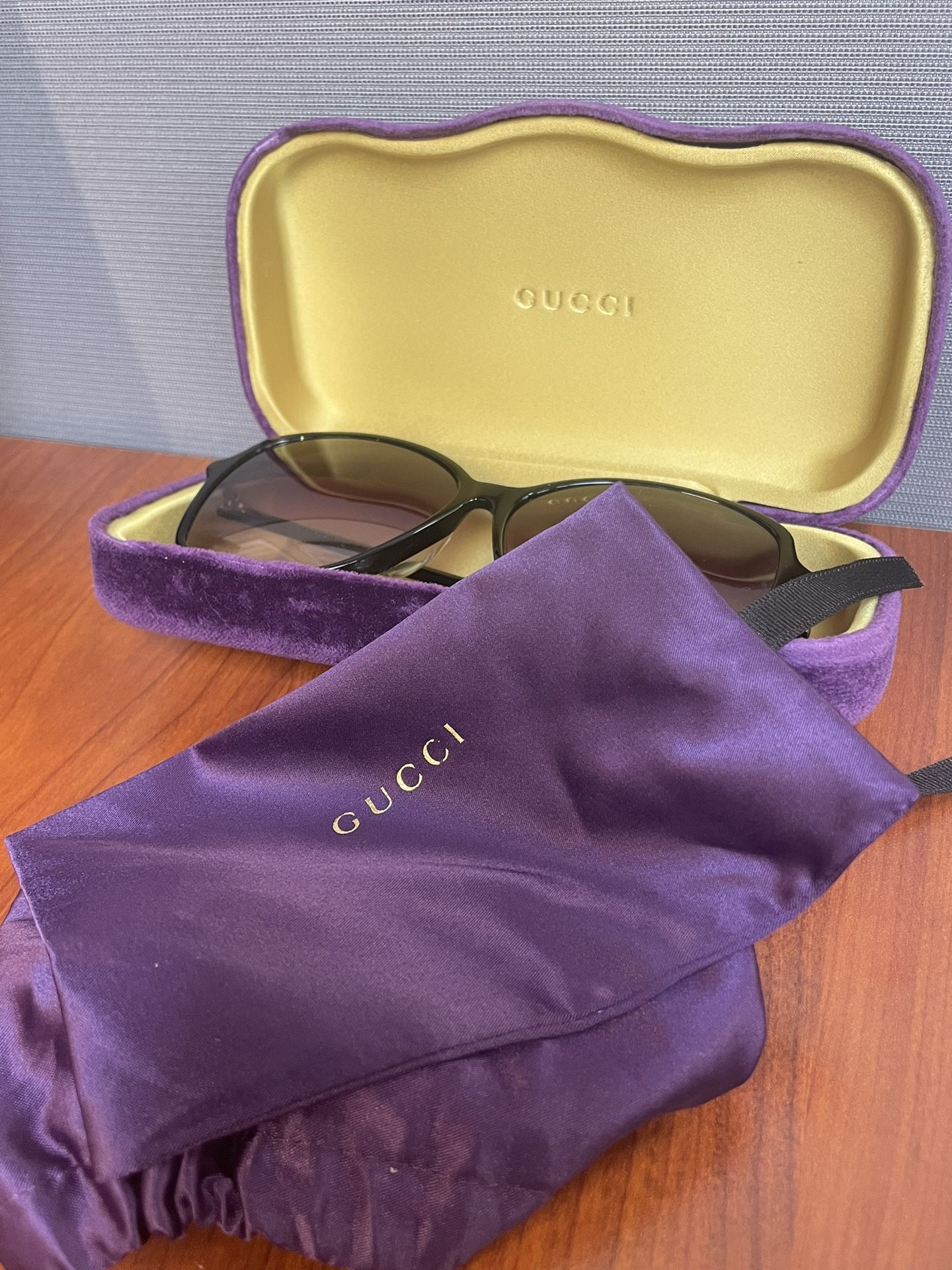 Gucci Black Square 60mm Sunglasses
