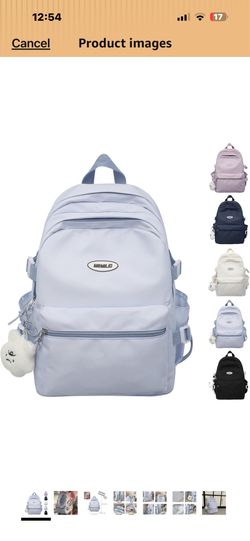 4.3 4.3 out of 5 stars (415) VTTDB Kawaii Backpack with Cute Accessories Casual Aesthetic Daypack Simple Laptop Bag Waterproof Travel Rucksack for Wom