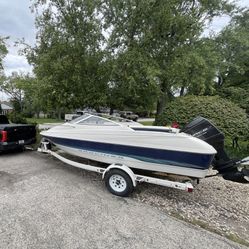 1995 Bayliner 1702 LS Capri (Cuddy Cabin) + Trailer – 1 Owner, Garage Kept